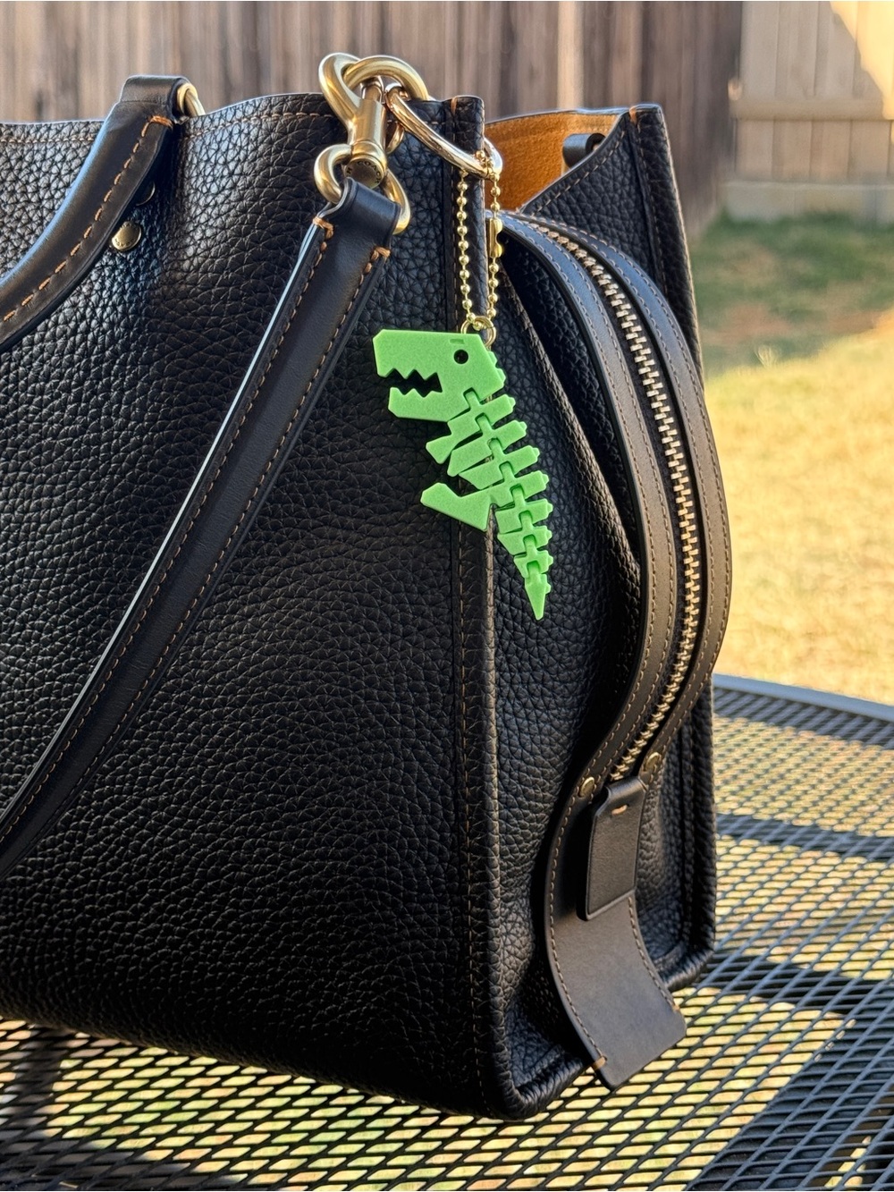 Flexy Sexy Rexy Dinosaur T-Rex Keychain Ball Chain Bag Charm